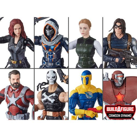 Black Widow (Marvel Legends) Wave 1 - 8 Figures (Crimson Dynamo BAF)