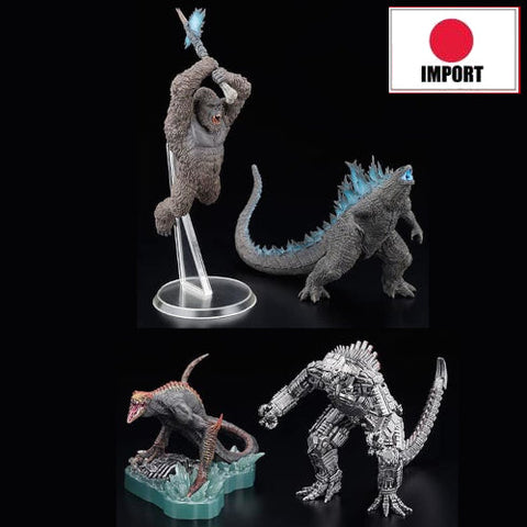 Godzilla vs. Kong (Art Spirits) - 4-Figure Set - Japanese Import (Reissue)