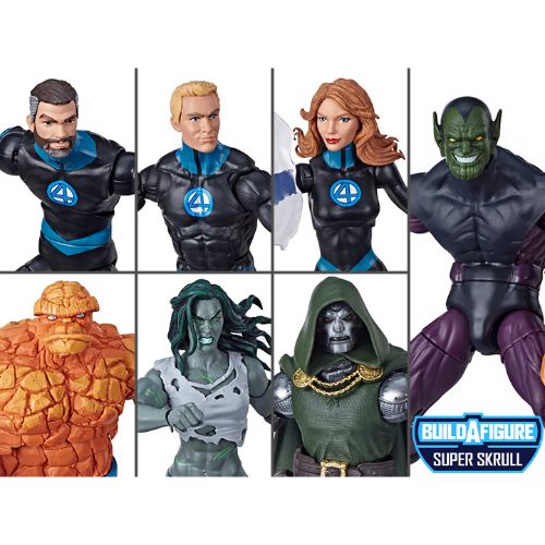 Fantastic Four (Marvel Legends) Wave 1 - 8 Figures (Super Skrull BAF)