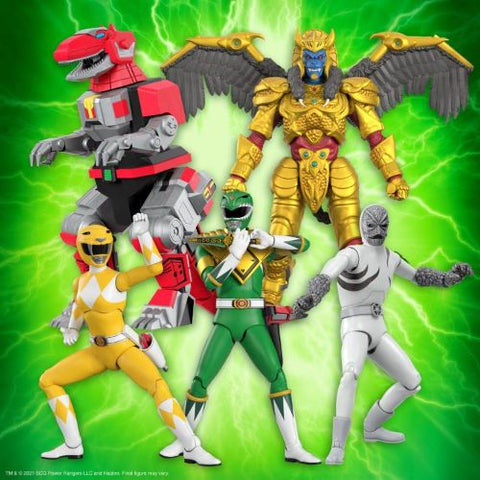 Might Morphin Power Rangers Wave 1 Set of 5 Figures (Super7) - Ultimates